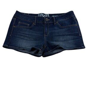 SO Shorts Dark Wash Shortie Shorts Mid-Rise Women's Size 11